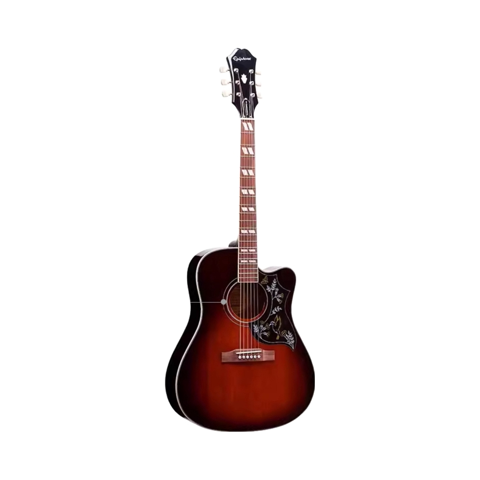 推荐商品：Epiphone/易普锋 Hummingbird蜂鸟专业进阶民谣吉他樱桃渐变