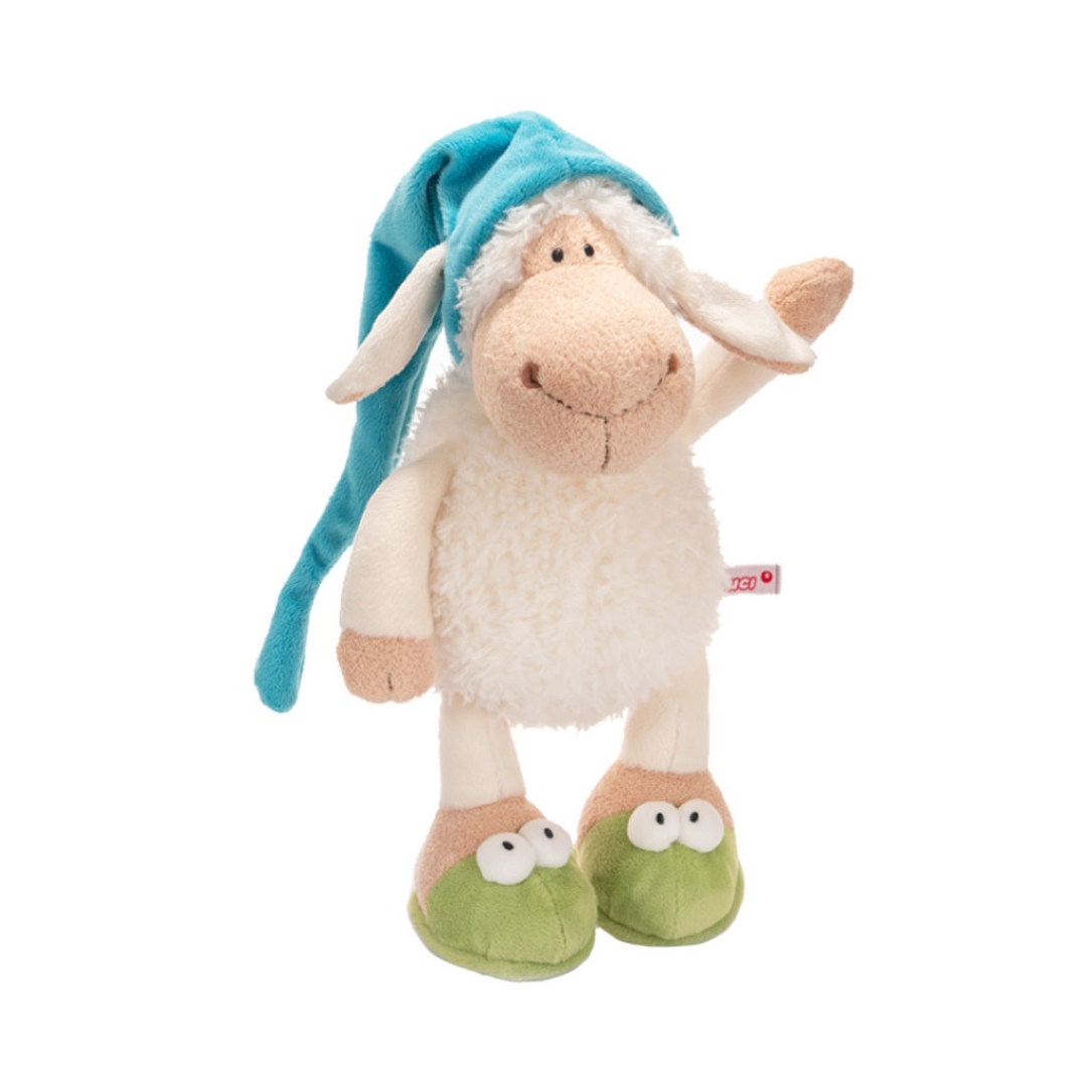 推荐商品：NICI/礼琪 动物系列 洛根羊睡帽款 毛绒玩具