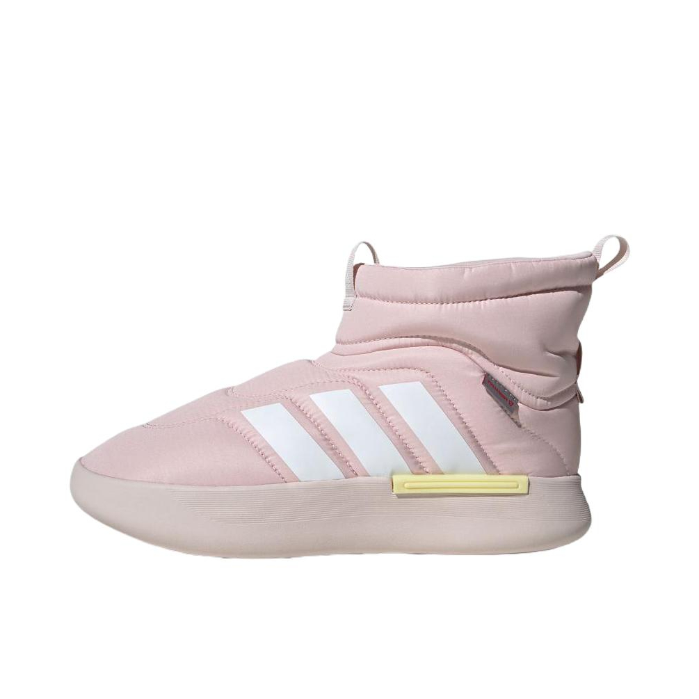 推荐商品：adidas Adipuff 运动休闲鞋 舒适轻便防滑耐磨百搭圆头 中帮/沙棕粉/亮白/紫粉