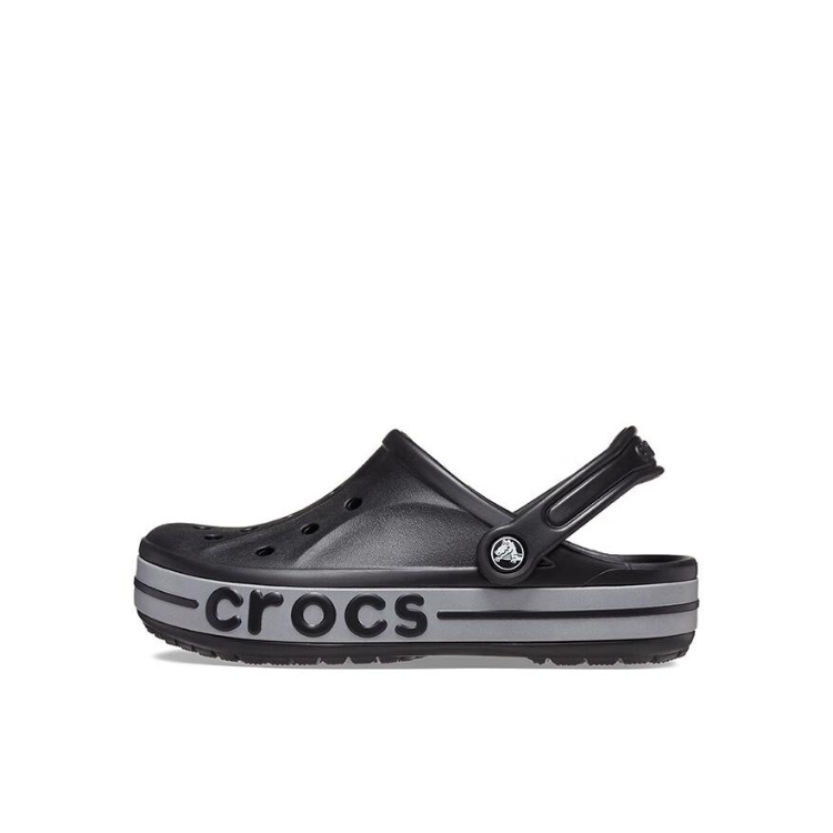 推荐商品：Crocs/卡骆驰 Bayaband Clog 贝雅卡骆班 防滑耐磨 包头沙滩 休闲运动 反光条 防踢 一脚蹬 洞洞鞋 凉鞋儿童 小童/黑色