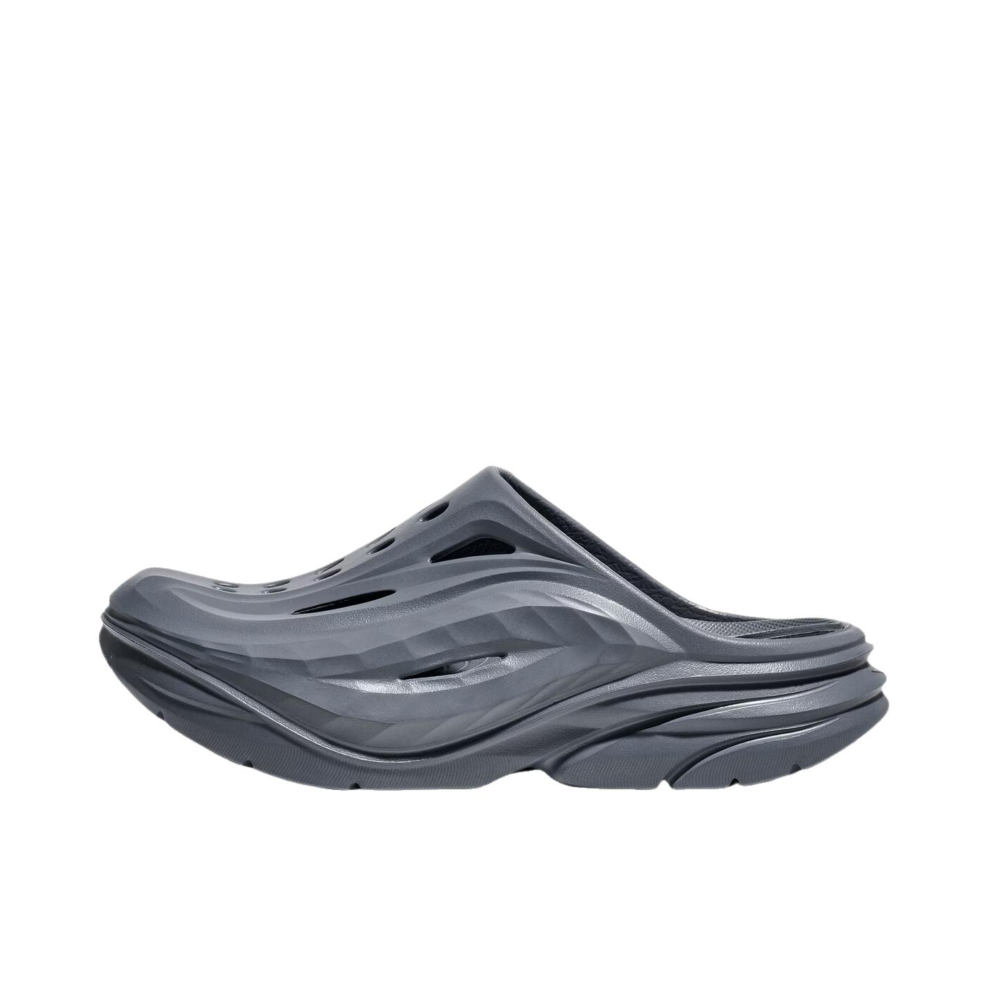 推荐商品：HOKA ONE ONE Ora Recovery Mule 防滑耐磨 轻便静音 包头 防臭 一脚蹬 拖鞋 暮岩蓝/石板蓝