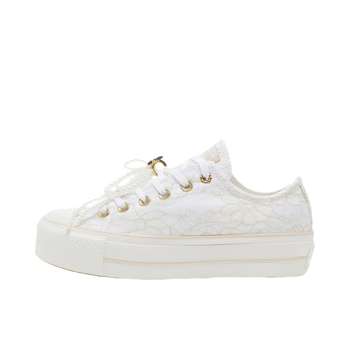 推荐商品：Converse/匡威 Chuck Taylor All Star 帆布鞋 常青款轻便防滑耐磨百搭复古圆头减震贴合高帮 女款/白色/米色/金色