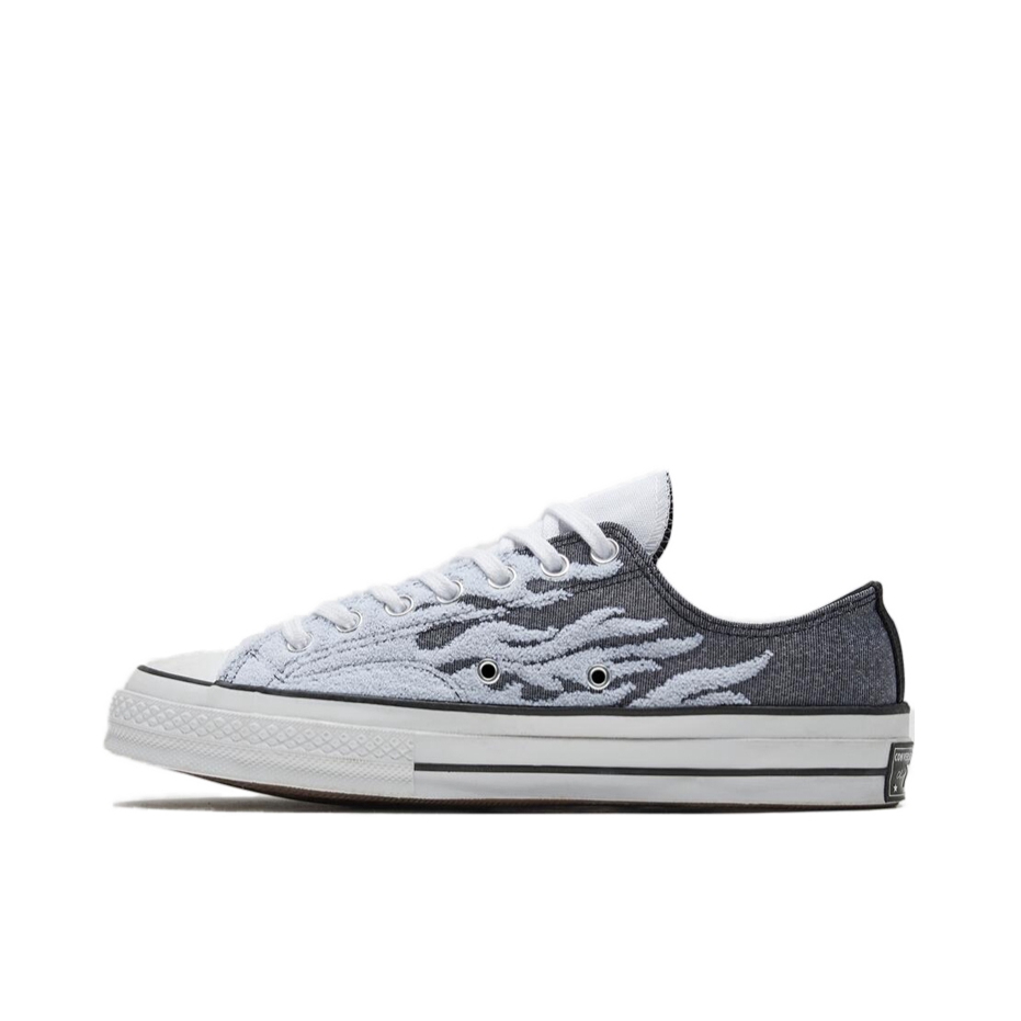 推荐商品：Converse/匡威 1970s 帆布鞋 圆头防滑经典复古轻便时尚拼接百搭 灰色/火焰Low