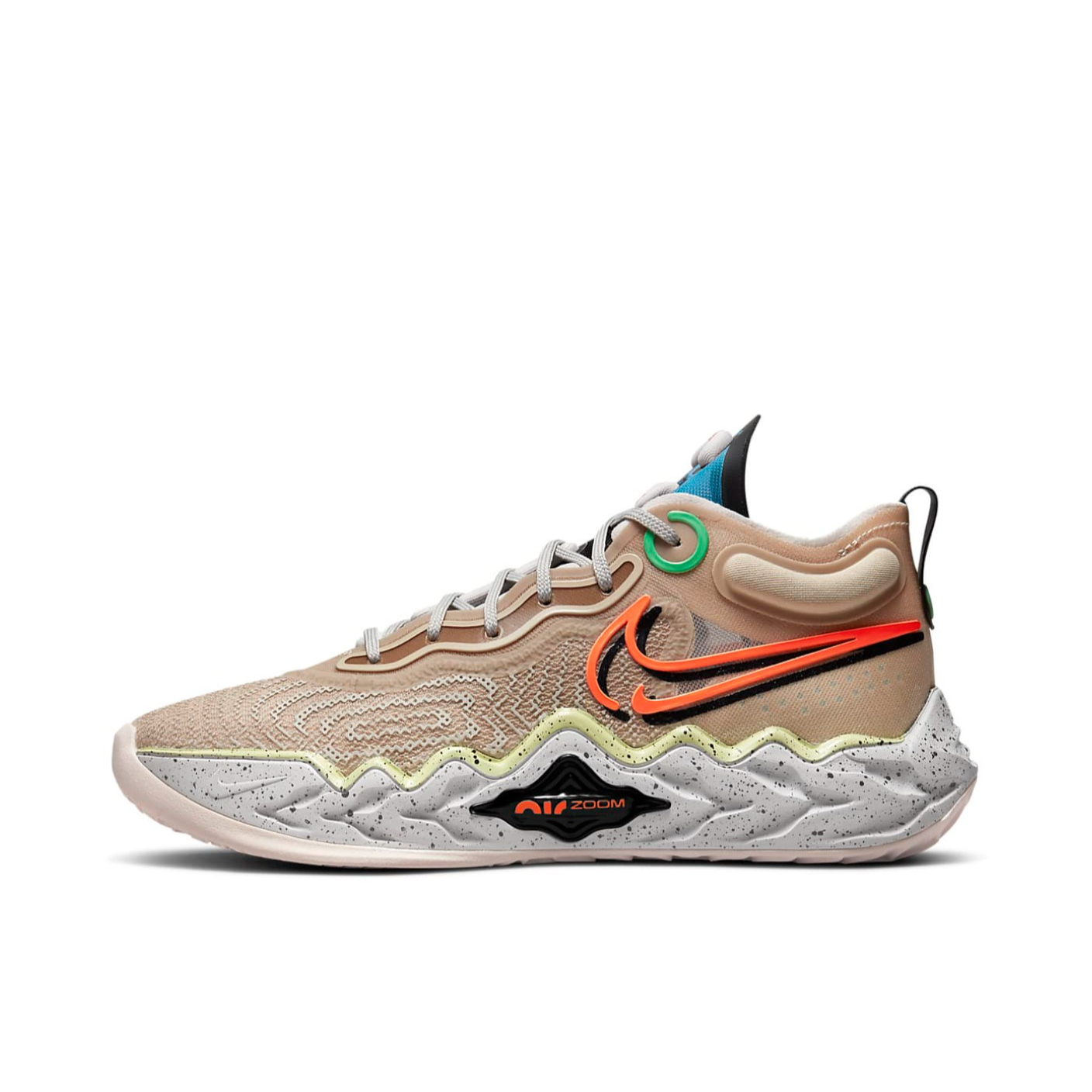 推荐商品：Nike Air Zoom G.T. Run 复古简约 舒适百搭 减震 防滑耐磨 包裹性 气垫 实战 篮球鞋 国外版/藤条色/蓝色/橙色
