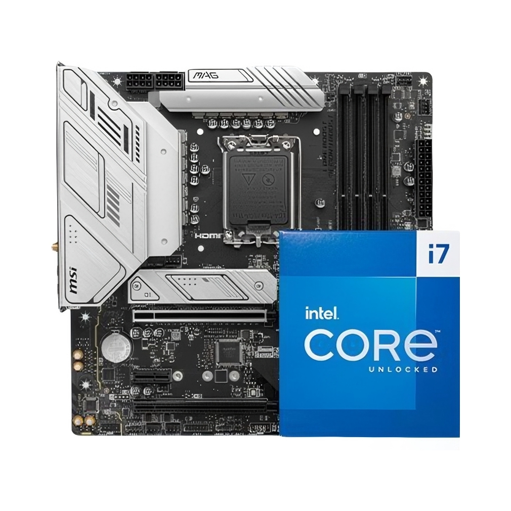 推荐商品：Intel/英特尔 i7-14700/K/F/KF + 微星B760芯片组 板U套装 鲁频加速Max 雷电4接口