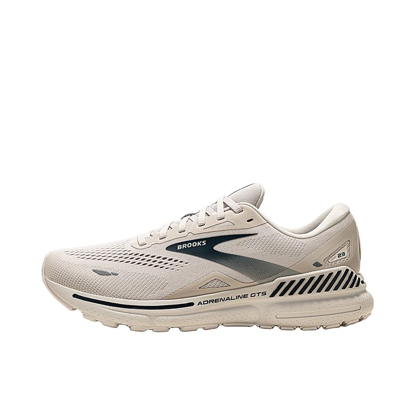 推荐商品：Brooks/布鲁克斯 Adrenaline GTS 追岚 23 缓震支撑 防滑耐磨 网面 舒适百搭 跑鞋 水晶灰/浪蓝/灰色