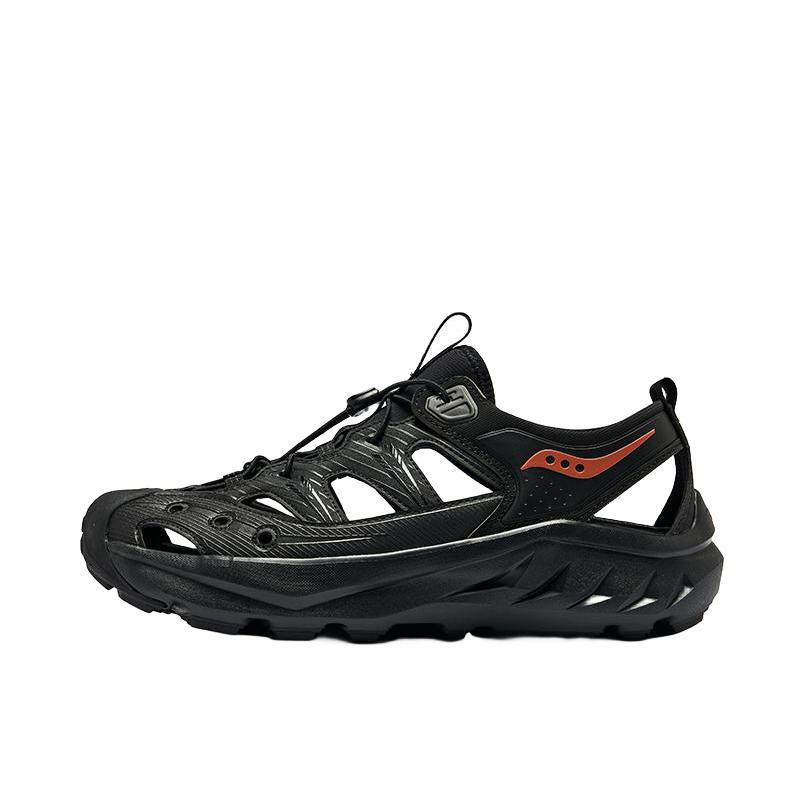 推荐商品：Saucony/索康尼 CRADLE MT 情侣 徒步 外穿耐磨 休闲百搭 凉鞋 黑桔