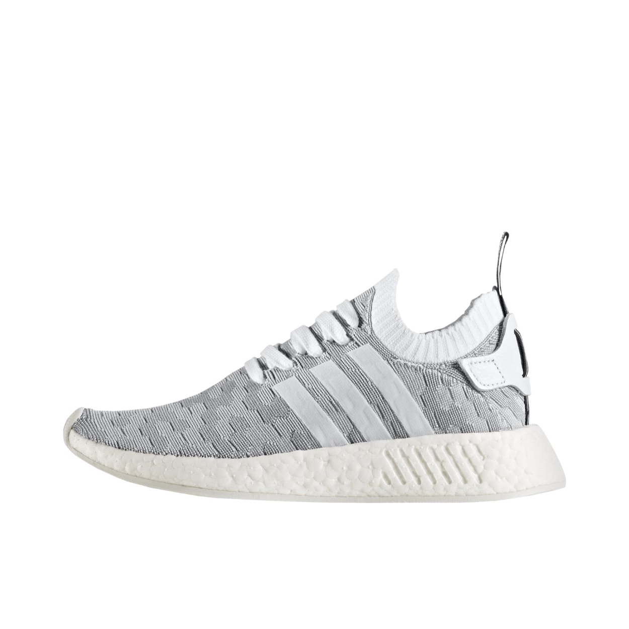推荐商品：adidas Originals NMD R2 防滑耐磨 轻便透气 简约潮流 舒适百搭 运动休闲鞋 Ftwr White/Core Black/Pink 灰方块/粉