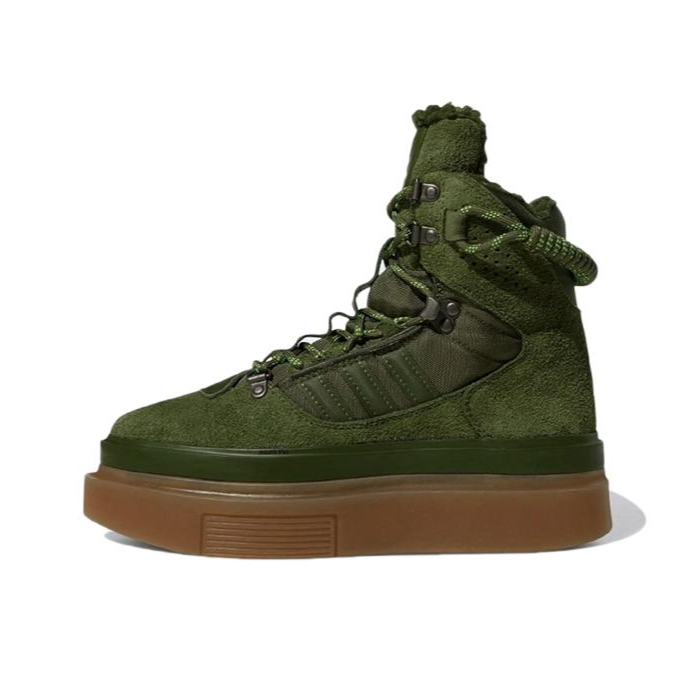推荐商品：adidas originals Sleek Super 板鞋 防滑耐磨舒适轻便简约百搭 Ivy Park联名/军绿