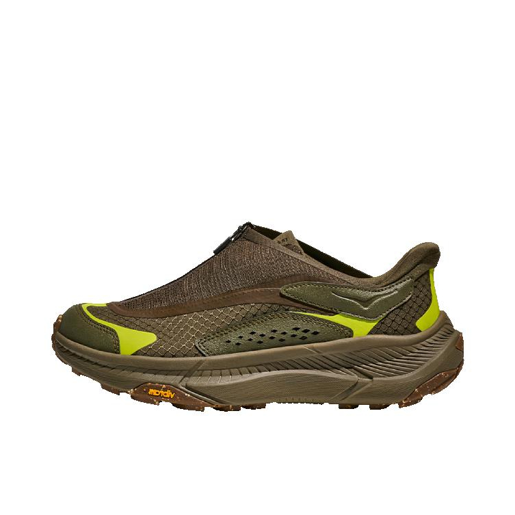 推荐商品：HOKA ONE ONE Project Transport 网布 透气 轻便 户外休闲鞋 深褐色/橄榄色