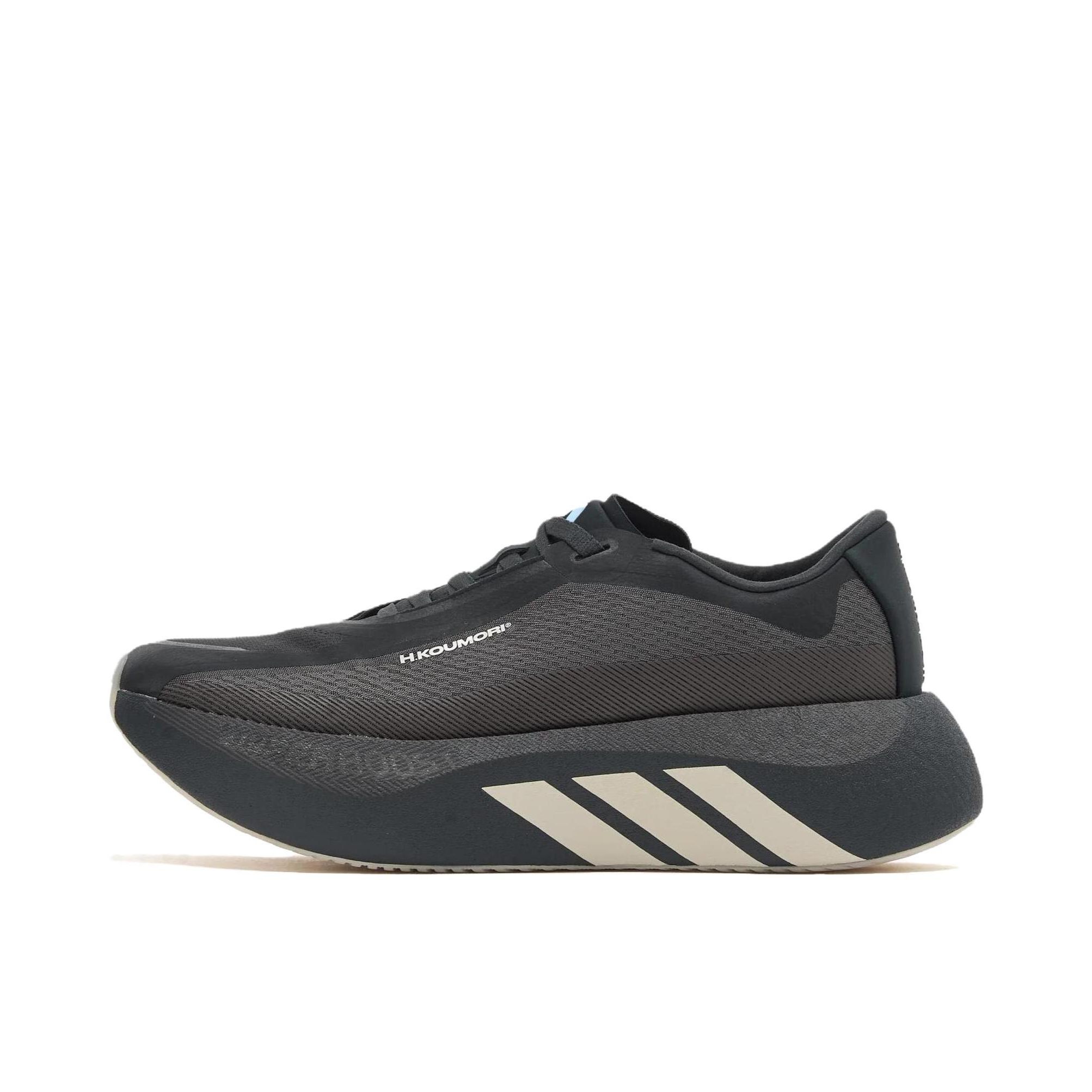 推荐商品：adidas Hyperboost Edge 跑鞋 系带圆头厚底贴合 H.KOUMORI联名/低帮/黑色