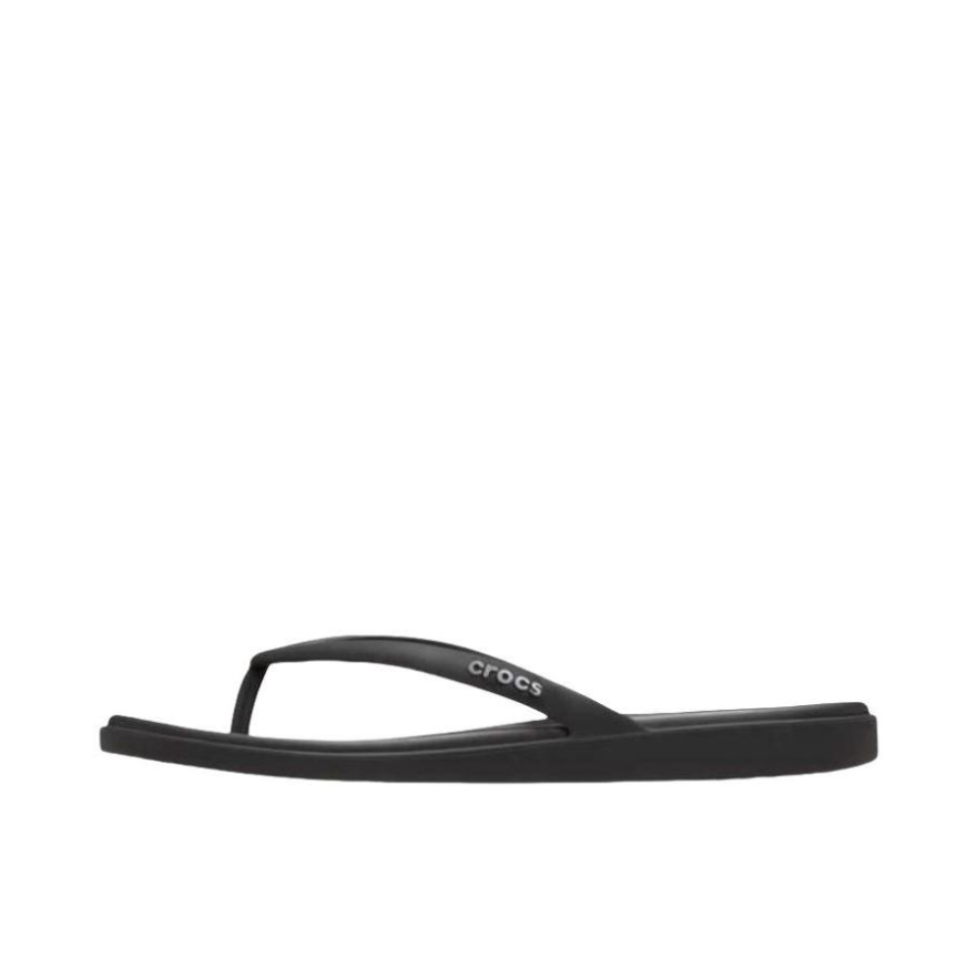 推荐商品：Crocs/卡骆驰 Miami Flip 迈阿密 休闲 人字 露趾 防磨 套脚 低跟 平跟 拖鞋 黑色 