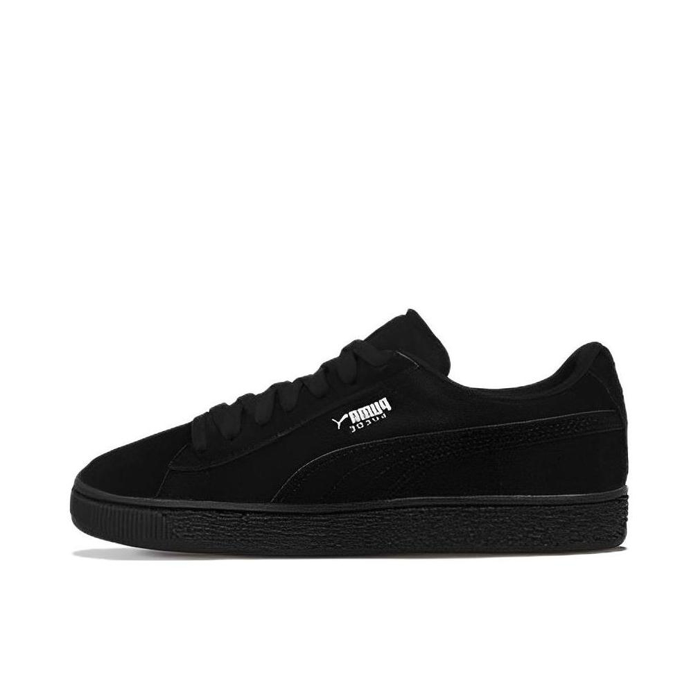 推荐商品：Puma/彪马 Suede Classic 面包鞋 板鞋 舒适百搭防滑耐磨轻便透气复古低帮圆头 Jr Black Silver  黑色/白侧标