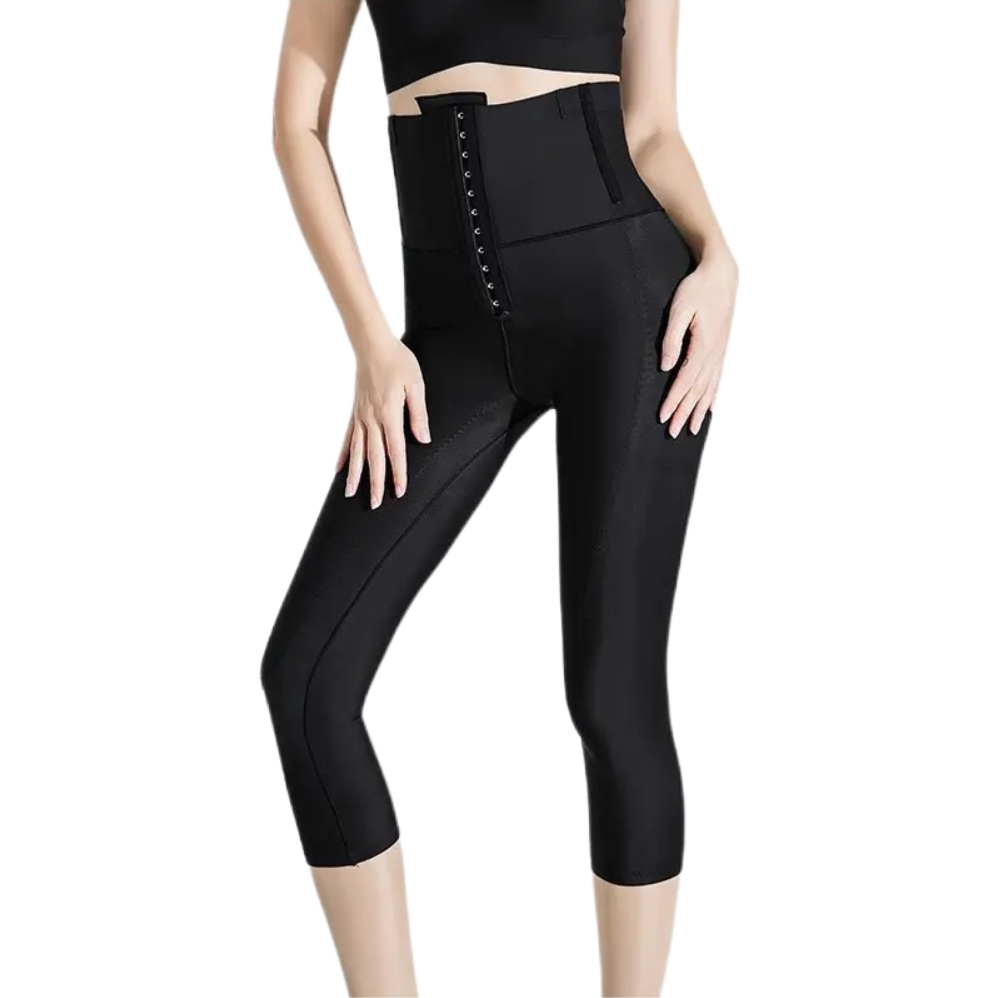 推荐商品：怀美 塑形高腰大腿环吸紧身裤 女装 6043J 黑