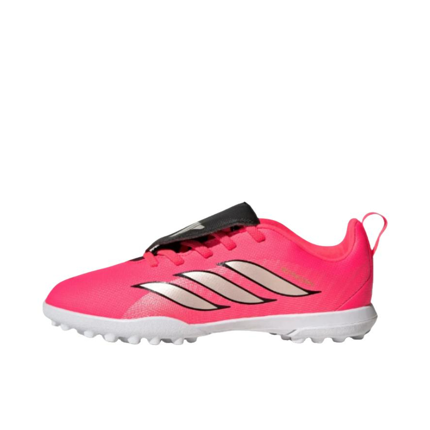 推荐商品：adidas Predator Club FT TF 足球鞋 中端金属碎钉人造草地 大童/漩涡荧光红/铬灰色/黑色