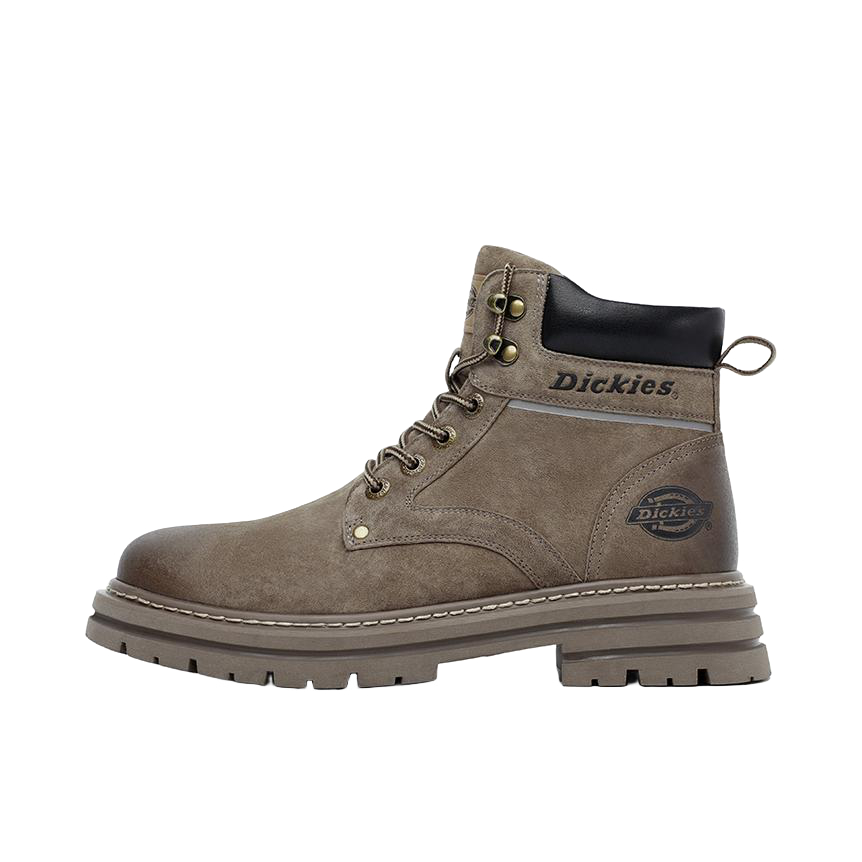 推荐商品：Dickies  时尚百搭 美式 舒适透气 加绒  工装靴 马丁靴 234M50LXS04B 加绒/驼色