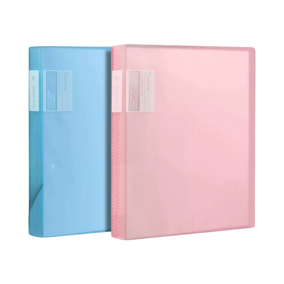 推荐商品：Deli/得力 A4 直入式资料册文件夹 多色组合 72458 试卷收纳袋