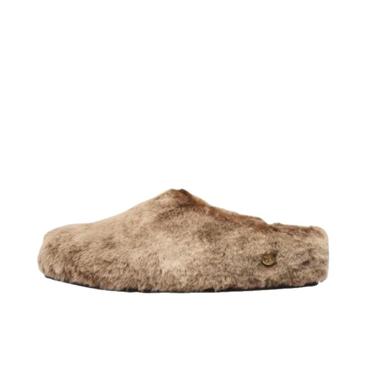 推荐商品：Birkenstock Amsterdam 勃肯鞋 拖鞋 冬季保暖舒适 窄版/加绒/包头/女款/灰色/棕色