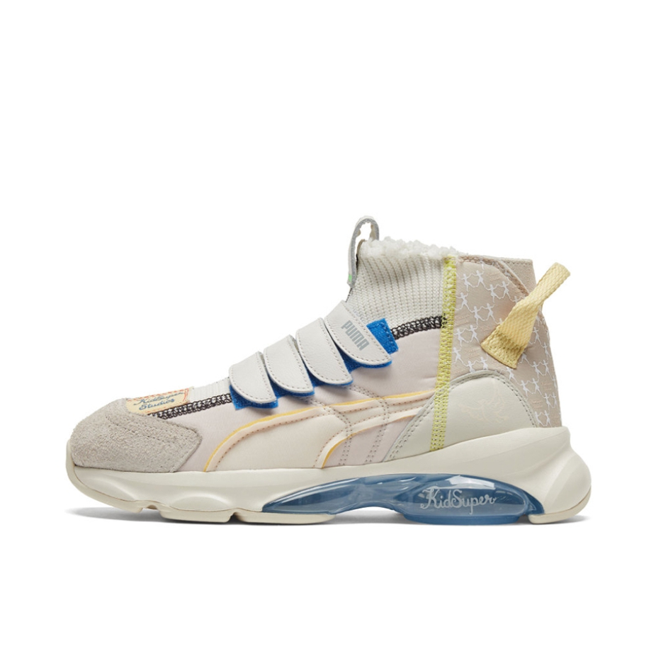 推荐商品：Puma/彪马 Cell Dome Sock 舒适防滑 轻便 百搭 圆头 运动休闲鞋 Kidsuper联名/米白色/银灰色