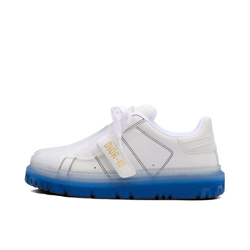 推荐商品：Dior Id 时尚百搭 舒适耐磨 牛皮 圆头 运动休闲鞋 KCK278CRR_S10W 白蓝色