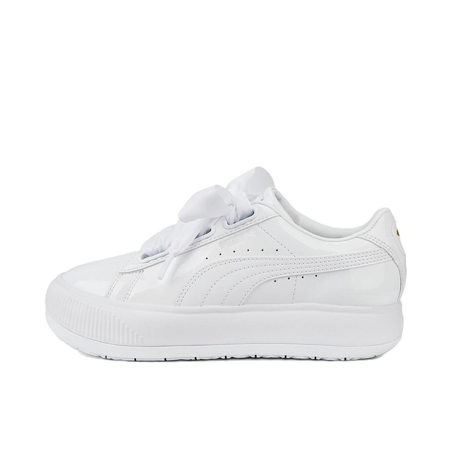 推荐商品：Puma/彪马 Suede Mayu Heart 运动休闲鞋 潮流复古防滑耐磨轻便透气 白色