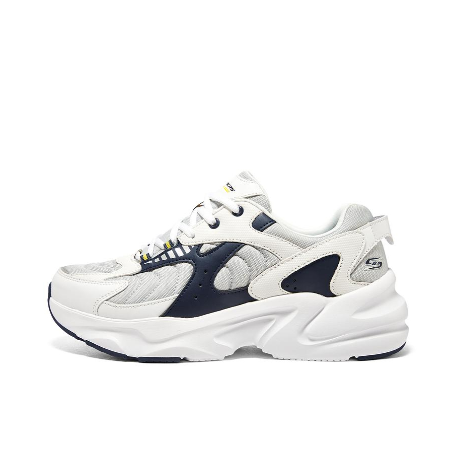 推荐商品：Skechers/斯凯奇  Bobs  Bamina 2 踏浪 休闲 运动鞋 老爹鞋 情侣鞋 复古学院风轻便耐磨网面透气舒适绑带增高厚底  白色/蓝色/自然色
