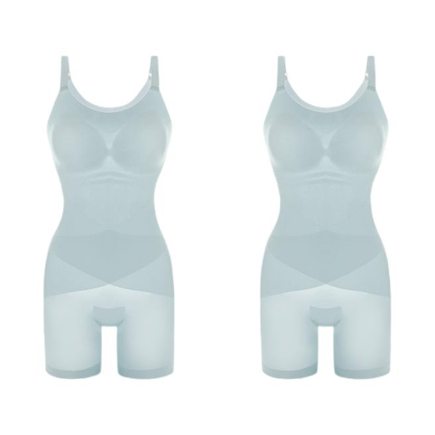 推荐商品：MiiOW/猫人 收胯超薄交叉束腰后脱式凉感文胸 女装 2025040430 冰透蓝+冰透蓝
