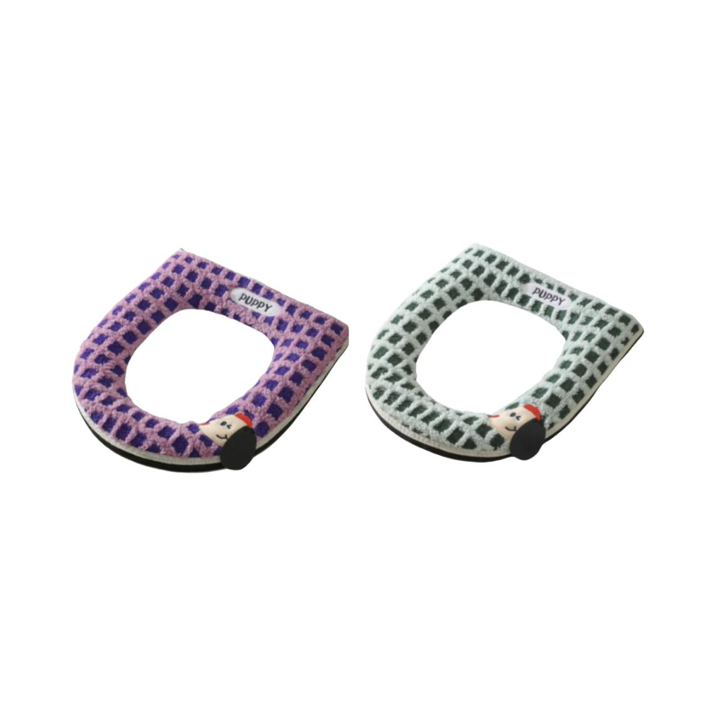 推荐商品：双妞 毛绒+PU皮 42.5x37.5cm 加绒保暖马桶垫 多色组合