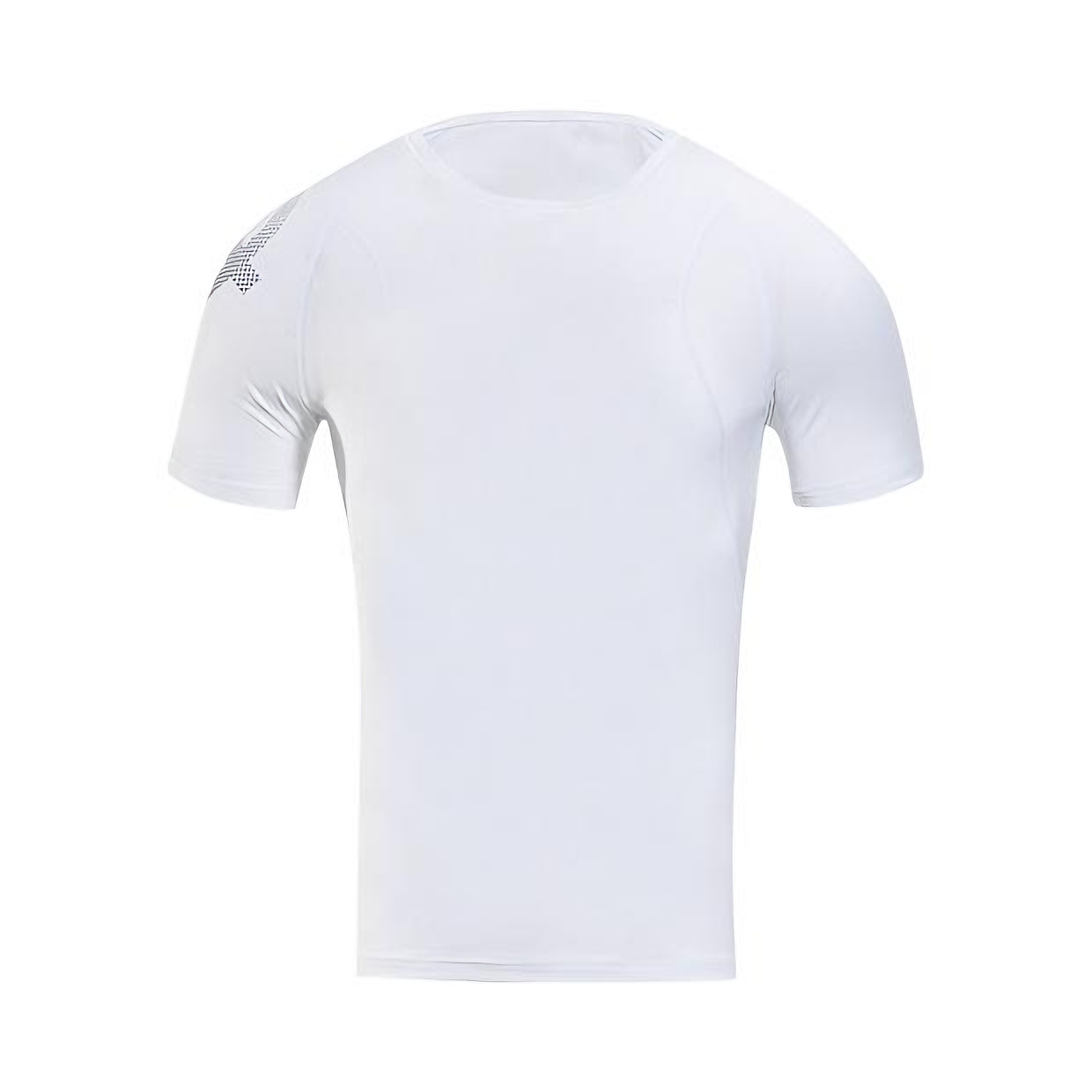 推荐商品：准者 轻系列氨纶速干排汗回弹吸汗透气短袖紧身衣 Z124113404 纯白