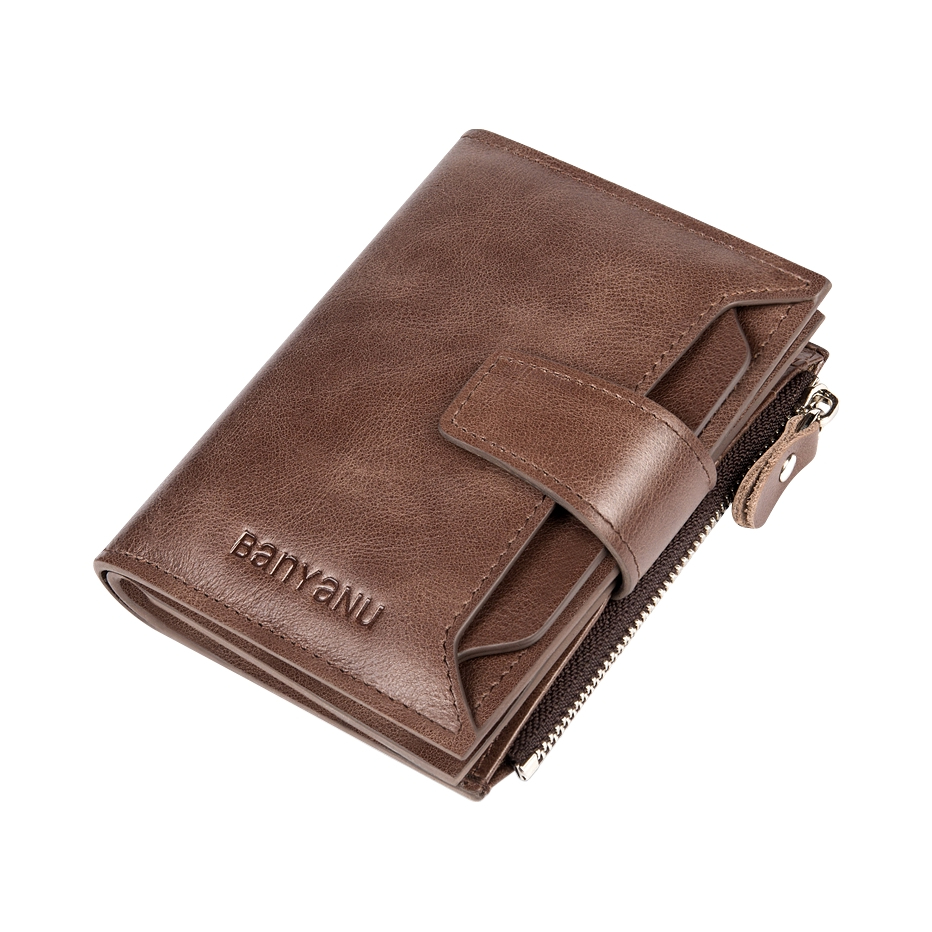 推荐商品：班亚奴 短款真皮牛皮驾驶证多功能钱包
