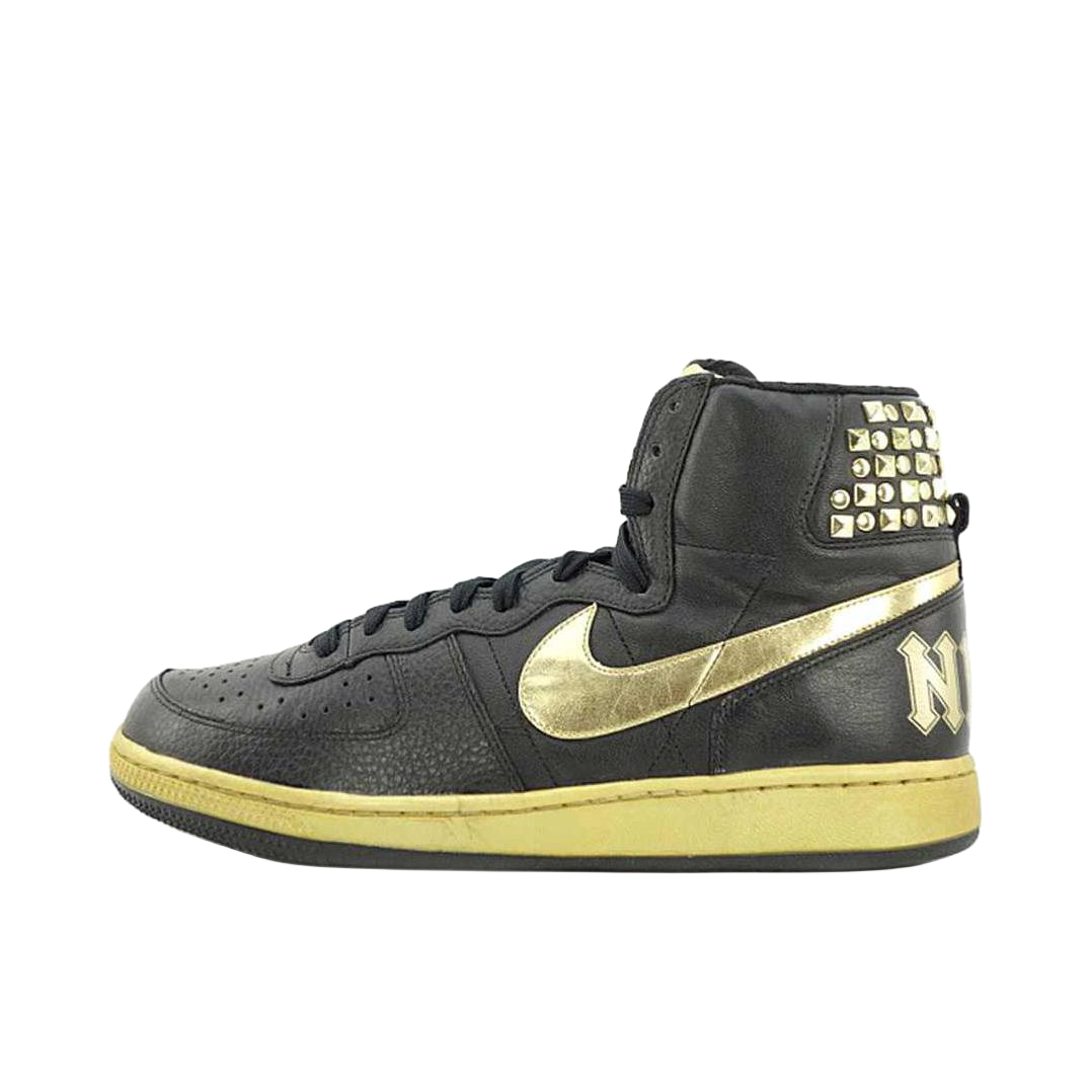 推荐商品：Nike Terminator 板鞋 防滑耐磨潮流复古抓地透气缓震休闲 黑色/金色