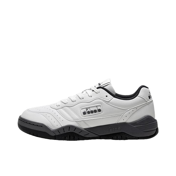 推荐商品：Diadora Action racer 低帮 缓震 运动休闲鞋 缟瑙白/酪卷白/霭珀灰/鸦翎黑