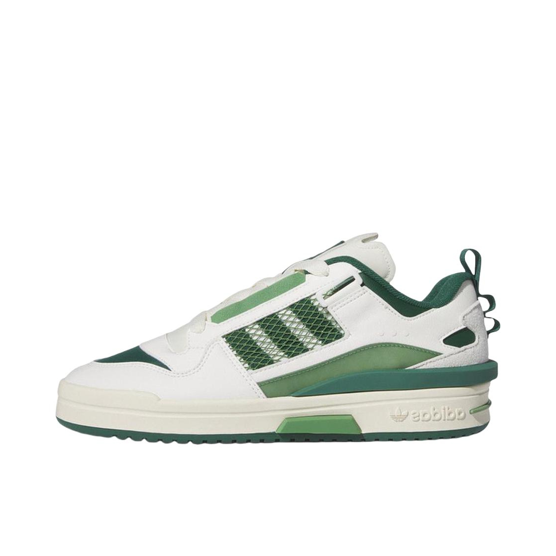 推荐商品：adidas Originals Forum 板鞋 轻便复古防滑时尚魔术贴篮球风薄底包裹性 白色/翠绿