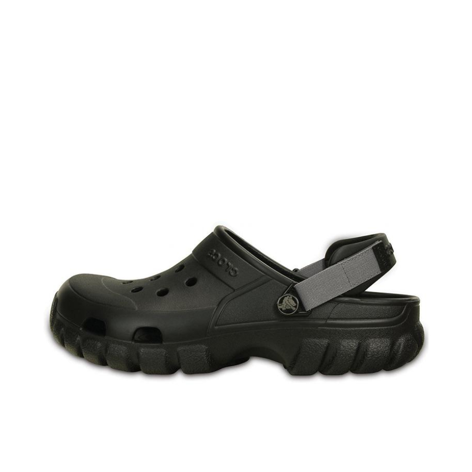 推荐商品：Crocs/卡骆驰 Offroad Sport Clog 欧罗克骆格 舒适防滑 增高 魔术贴 涤纶 洞洞鞋 凉鞋 石墨黑