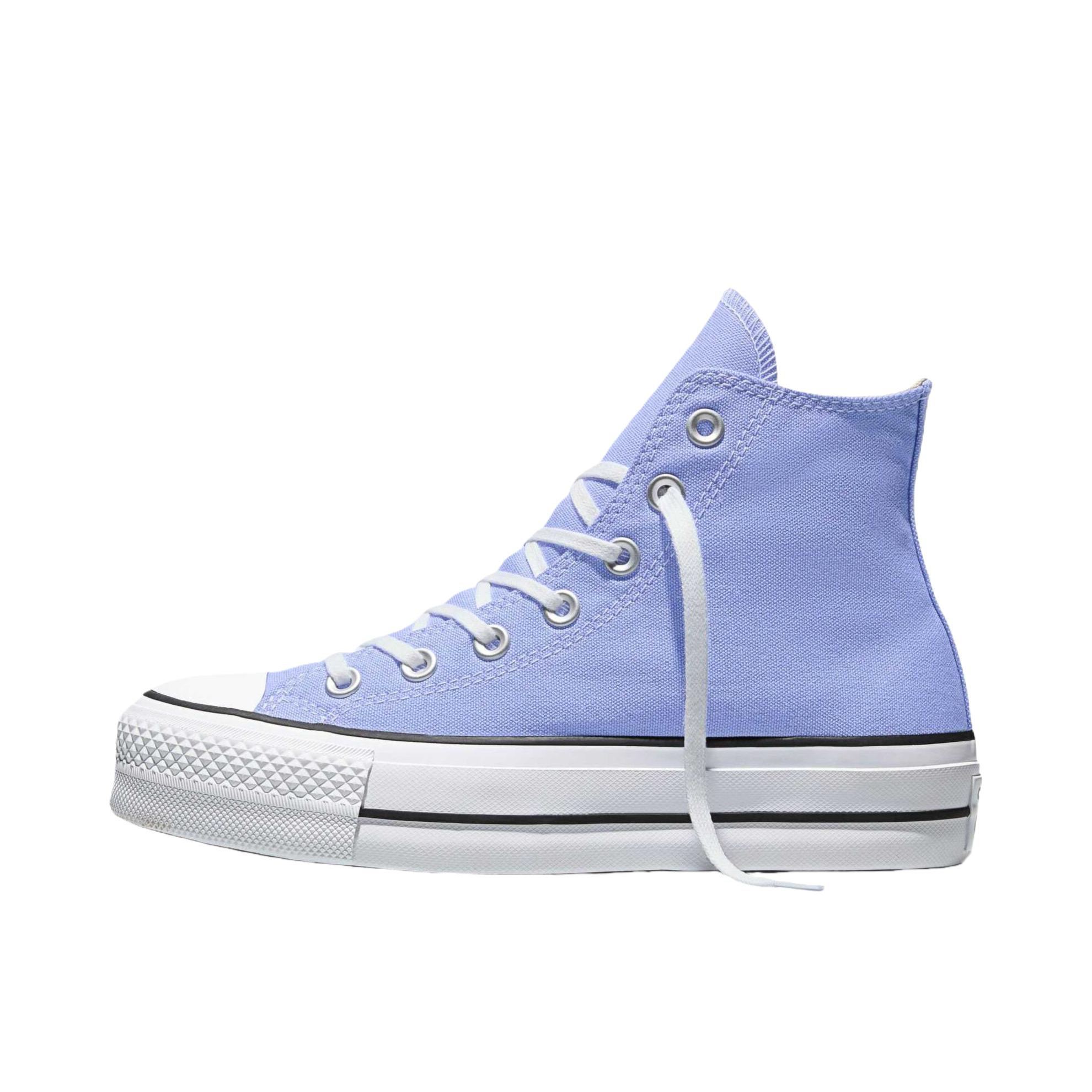 推荐商品：Converse/匡威 Chuck Taylor All Star Lift 帆布鞋 简约复古经典防滑耐磨舒适厚底圆头甜酷贴合松糕底流光风 女款/非常紫/白色/黑色