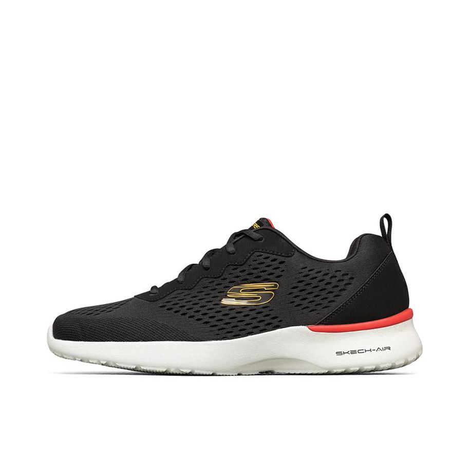 推荐商品：Skechers/斯凯奇 Skech-Air Dynamight 舒适耐磨 缓震回弹 网面透气 软底 运动休闲鞋 黑色/红色