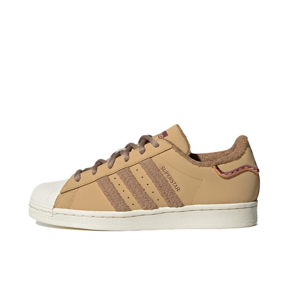推荐商品：【宋雨琦同款】 adidas Originals Superstar 板鞋 轻便贝壳头薄底舒适百搭耐磨复古 褐色/白色