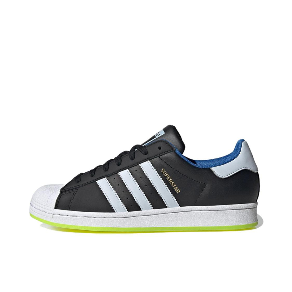 推荐商品：【宋雨琦同款】 adidas Originals Superstar 板鞋 轻便贝壳头薄底舒适百搭耐磨复古 INDIGO HERZ联名/黑色/白色/荧光绿