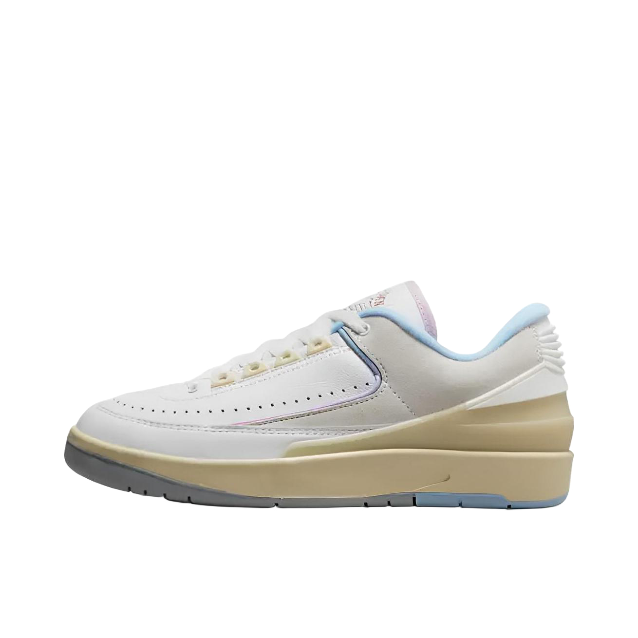 推荐商品：Air Jordan 2 运动休闲鞋 缓震防滑耐磨潮流复古包裹性 低帮/白色/蓝色