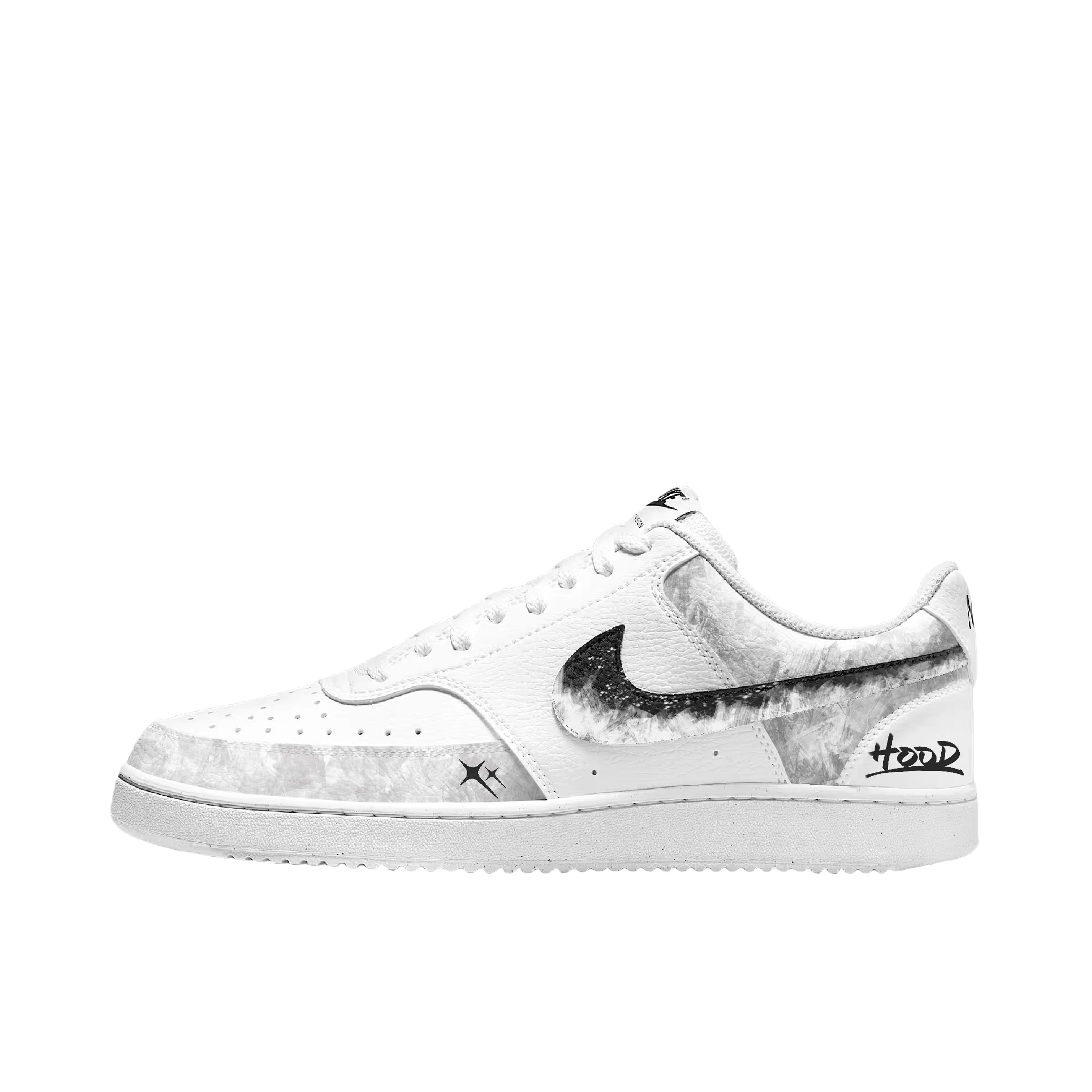 推荐商品：【定制球鞋】 Nike Court Vision 1 板鞋 防水美式简约防滑减震复古 镜花水月