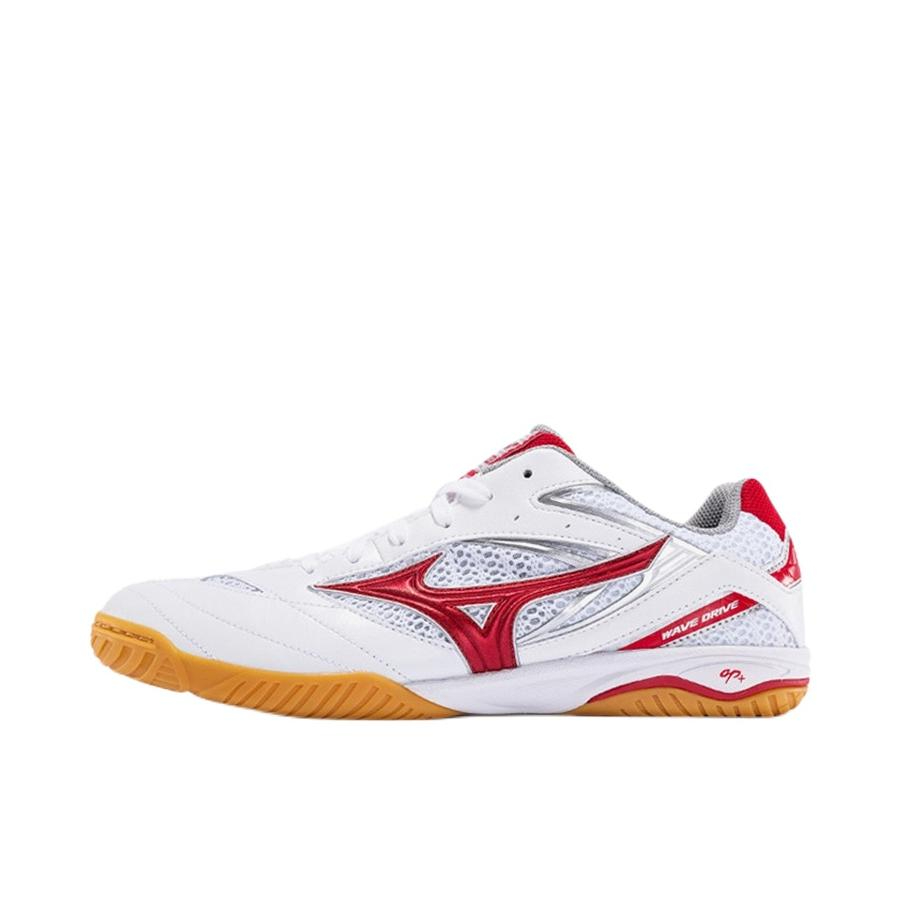 推荐商品：Mizuno/美津浓 Wave Drive 8 防滑耐磨 织物 合成革 训练比赛 乒乓球鞋 白色/红色