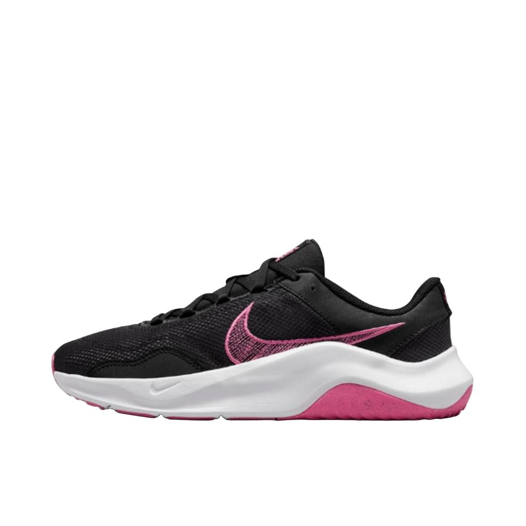 推荐商品：Nike Legend Essential 3 舒适减震 防滑耐磨 轻便透气 复古百搭 休闲鞋 黑色/粉红色