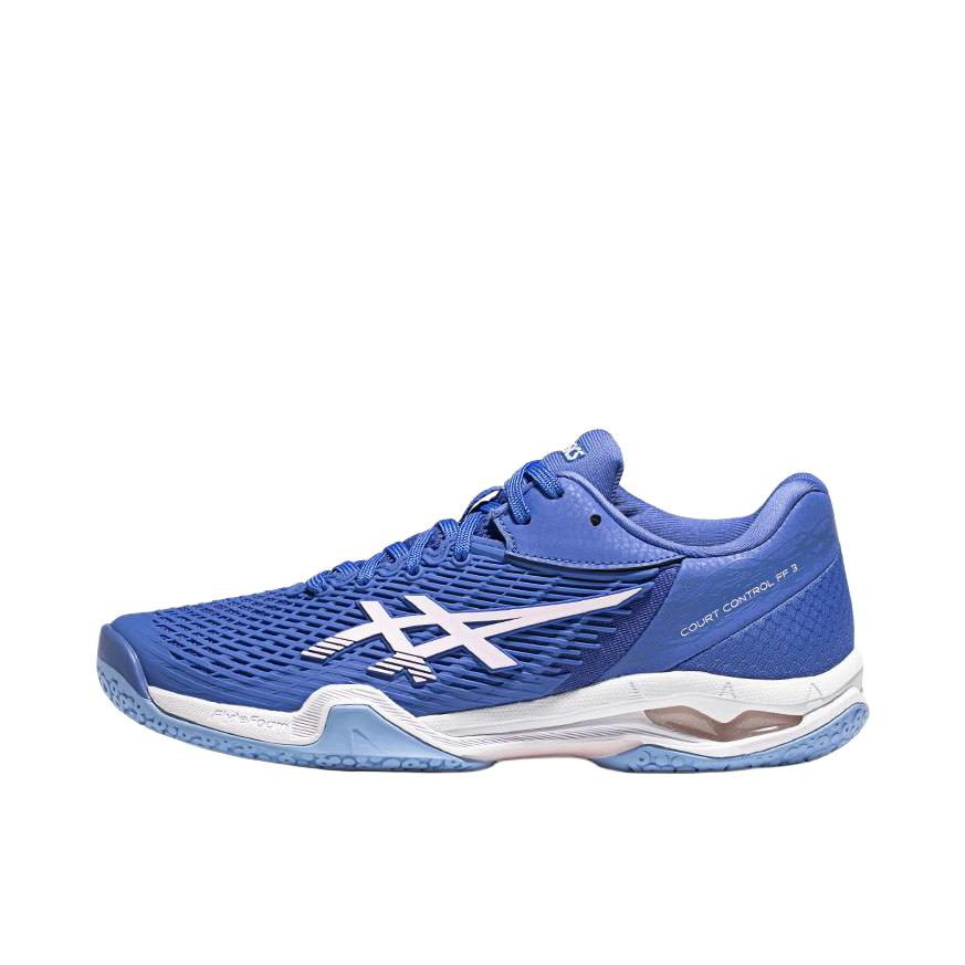 推荐商品：Asics/亚瑟士  Court Control FF 3  天启  轻量 防滑耐磨 舒适透气 缓震 稳定型 支撑全能型 全掌 回弹灵活  羽毛球鞋 宝蓝色