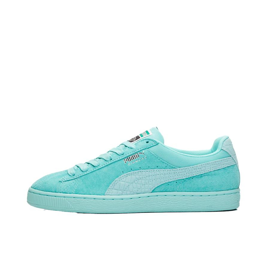 推荐商品：Puma/彪马 Suede Classic 面包鞋 板鞋 舒适百搭防滑耐磨轻便透气复古低帮圆头 Blue 钻石联名/薄荷绿