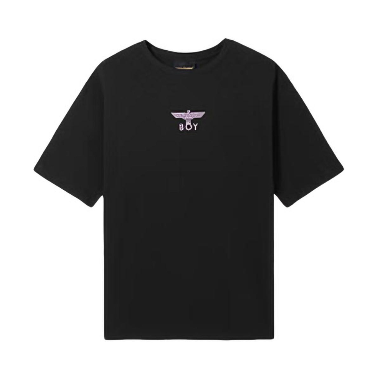 推荐商品：Boy London 白羽入夜朋克紫外线短袖T恤 B251N01914 黑印粉