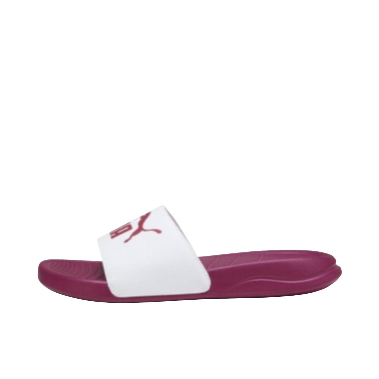 推荐商品：Puma/彪马 Popcat Slide 20 拖鞋 防滑耐磨时尚复古轻便透气舒适一字沙滩外穿防臭 红色/白色