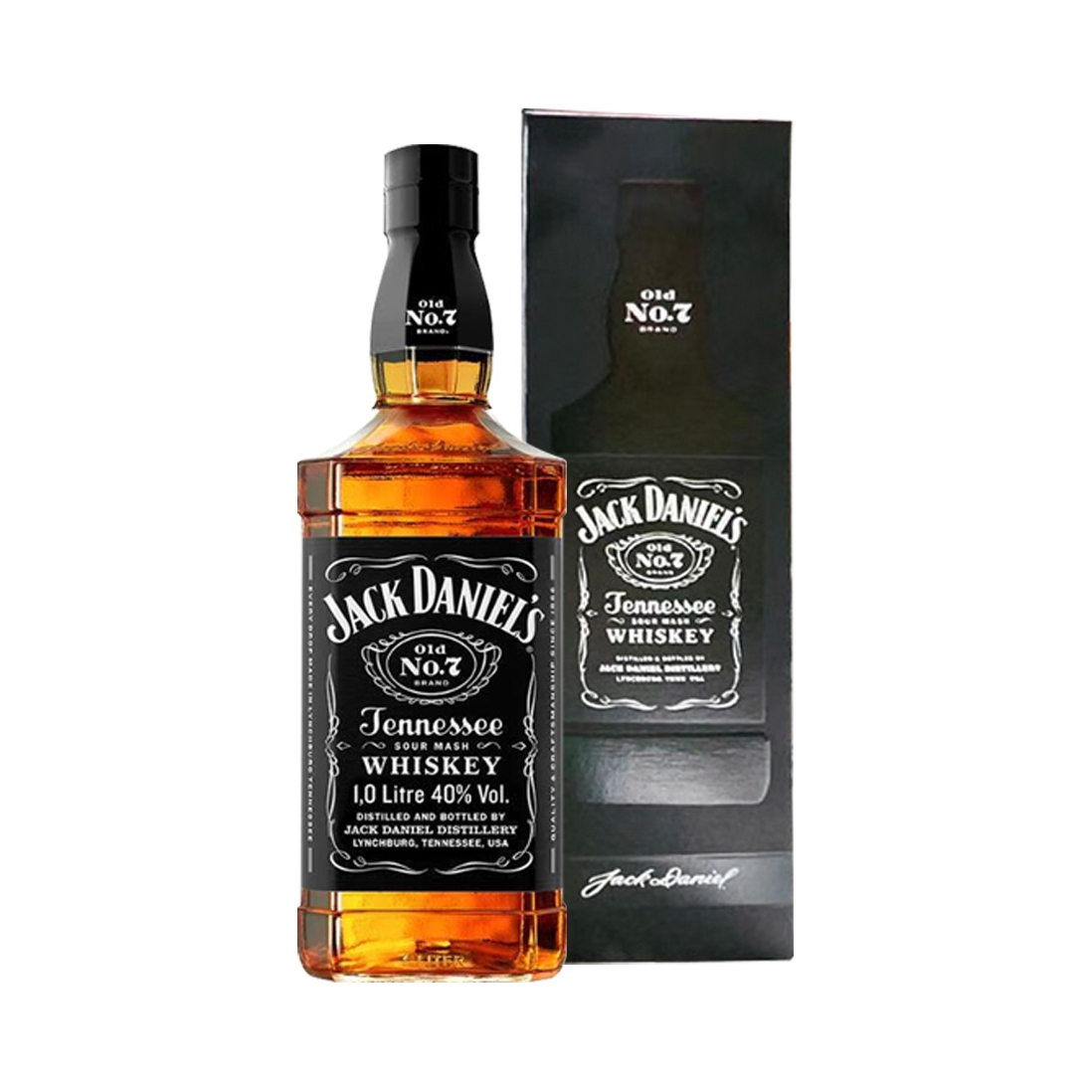 推荐商品：Jack Daniels/杰克丹尼 黑标 单桶 田纳西州威士忌 1L 40%vol 盒装