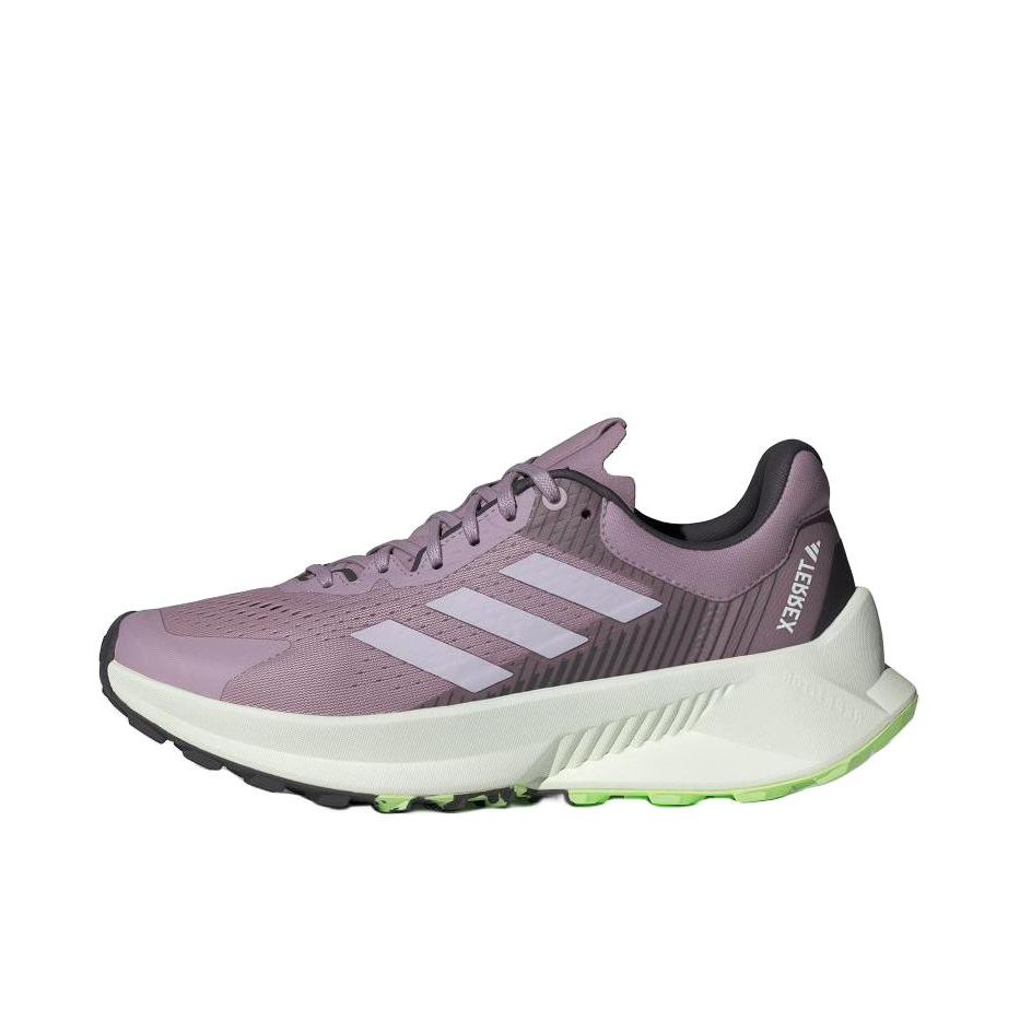 推荐商品：adidas Terrex Soulstride Flow 运动休闲鞋 防滑耐磨轻便透气舒适百搭防水越野 紫色/银色 