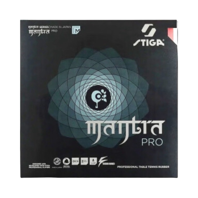 推荐商品：STIGA/斯帝卡 MANTRA PRO 快攻 弧圈 乒乓球拍胶皮 1712