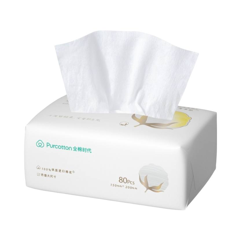 推荐商品：全棉时代/Purcotton 婴儿超柔全棉柔巾 洗脸巾加大厚实平纹含乳霜